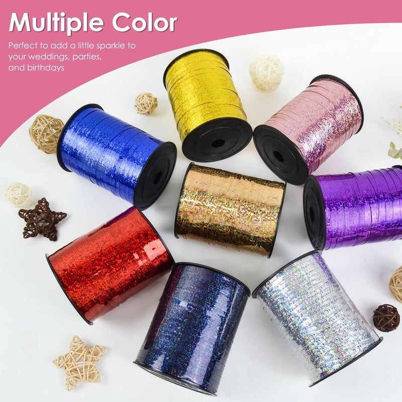 VISPAD Pink Curling Ribbon - 500 Yard Shiny Metallic Curly Gift Ribbon for Wrapping & Floristry - Image 5